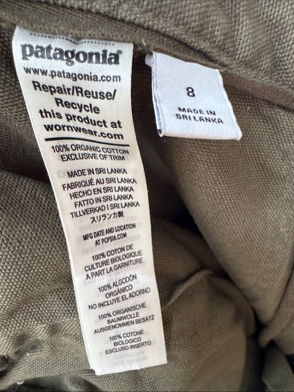 Patagonia Stand Up 100% Organic Cotton Pants - Picture 3 of 6